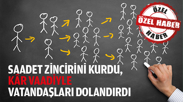 Kurduğu saadet zinciri ile vatandaşları şoka soktu