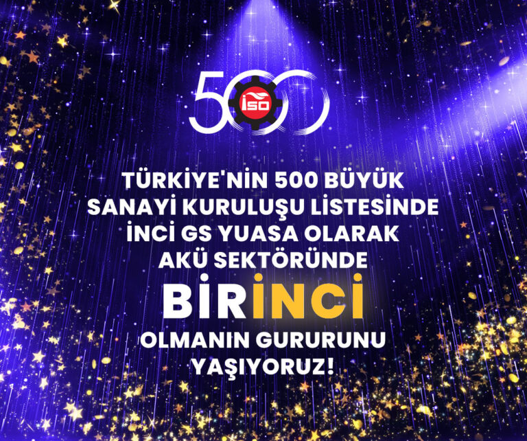 İnci GS Yuasa İSO 500 listesinde
