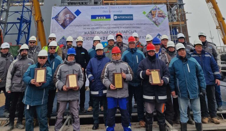 Kazakistan Projesinde Güvenli Çalışma Ödüllendirildi